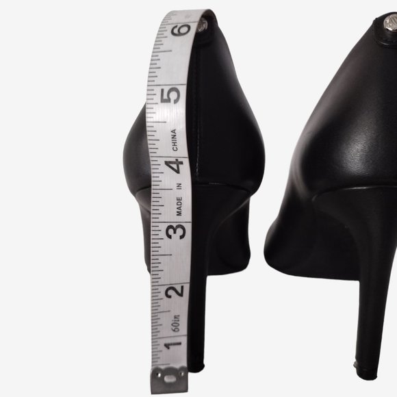 MICHAEL Michael Kors Alina Flex Black Leather Pointed Toe Pumps Size 10 - Picture 10 of 14